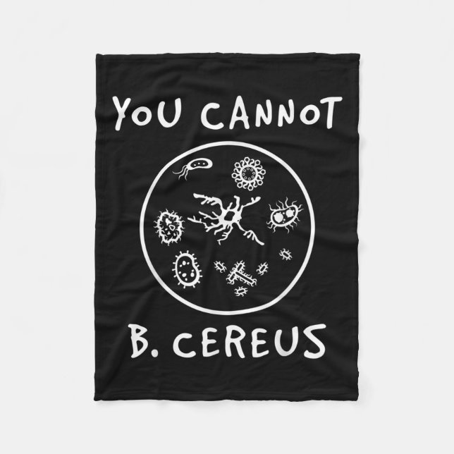 Cobertor De Velo Você Não Pode Ser Um Amante da Microbiologia Cereu (Frente)