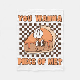 Cobertor De Velo Você Quer Um Pedaço De Mim Groovy Pumpkin Pie Engr