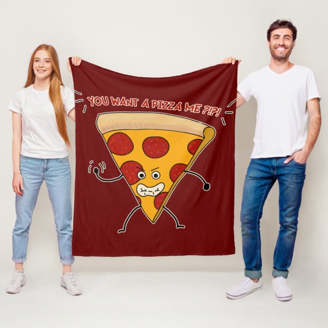 Cobertor De Velo Você Quer uma Pizza de Mim?!?! (In Situ)
