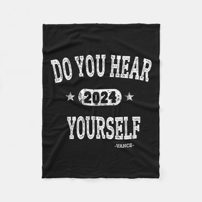 Cobertor De Velo Você Se Ouve Vance 2024 Entrevistador Trump (Frente)