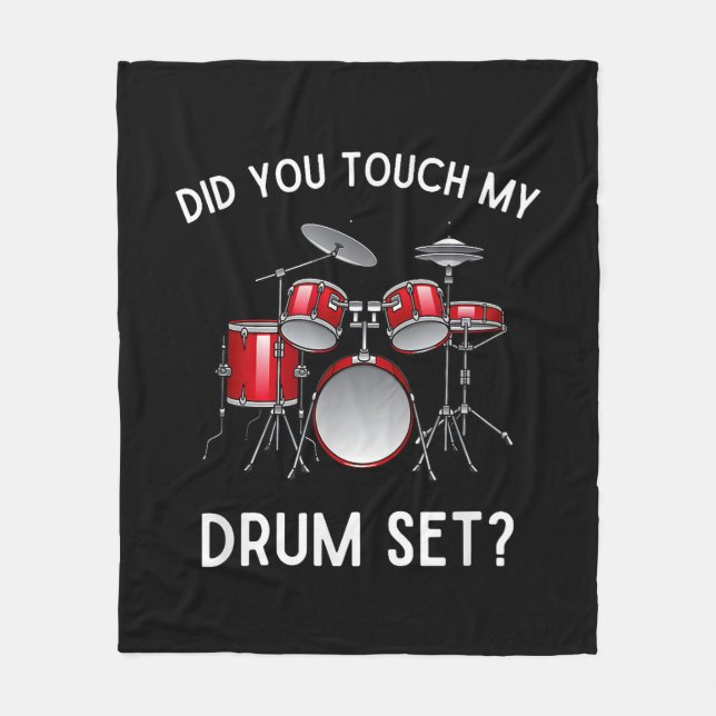 Cobertor De Velo Você Tocou Minha Camisa de Conjunto de Bateria Eng (Frente)