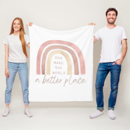 Cobertor De Velo Você Torna O Mundo Melhor Para O Blanket
