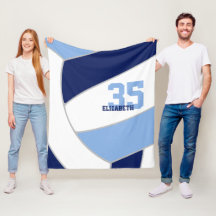 Vôlei azul-clara-marinho gigante