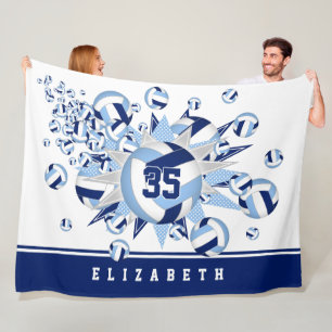 Cobertor De Velo volleyball azul-claro estende sua sala esportiva