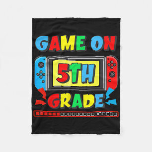 Cobertor De Velo Voltar às Escolas Jogo na 5ª Série Gamer Divertido