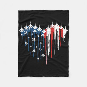 Cobertor De Velo Voo Retro Jet Avião Bandeira Americana Quarto