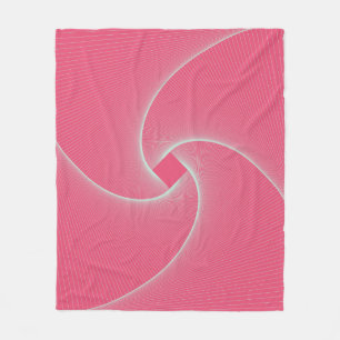 Cobertor De Velo vórtice quadrado esboçado rosa veludo