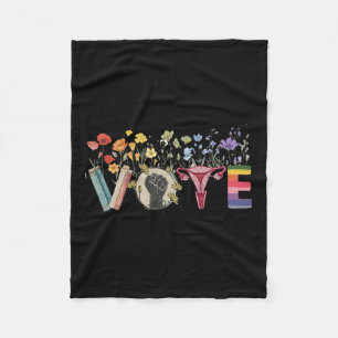Cobertor De Velo Vote Como Ruth Enviou Você Flores Lgbt Prid Femini