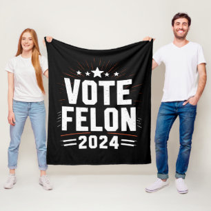 Cobertor De Velo Vote Criminoso Trump 2024 Eleição Divertida Voto 