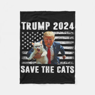 Cobertor De Velo Vote Trump 2025 Engraçado Salve Os Gatos