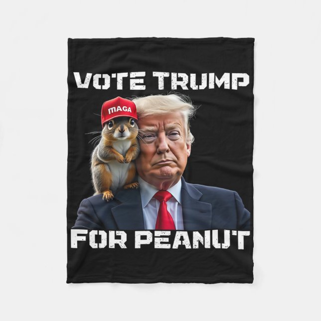 Cobertor De Velo Vote Trump Para Peanut O Esquilo 2  (Frente)