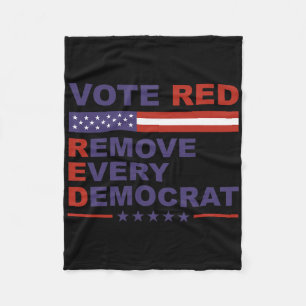 Cobertor De Velo Vote Vermelho Remova Todo Democrata Conservadores
