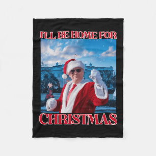 Cobertor De Velo Vou Estar Em Casa Para Papais noeis De Natal Engra
