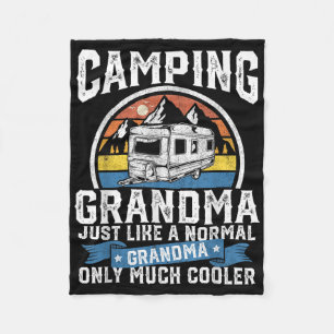 Cobertor De Velo Vovó Camping Engraçado Camper Rv Retro Ao Ar Livre