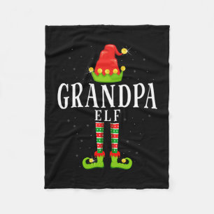 Cobertor De Velo Vovô elfo natal pijama de natal combinando