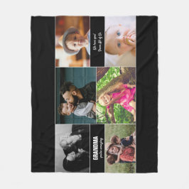 Cobertor De Velo Vovó, você é uma incrível colagem de fotos persona