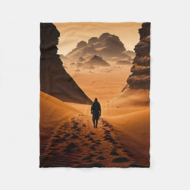 Cobertor De Velo Walking Dune Fleece Blanket