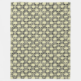 Cobertor De Velo Wall o' Skulls