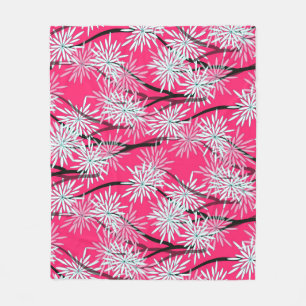Cobertor De Velo Wallpaper Floral da Ásia Retroativa.