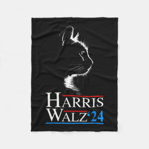 Cobertor De Velo Waltz 2024 Cat Election Kamala Harris Tim Walz 202