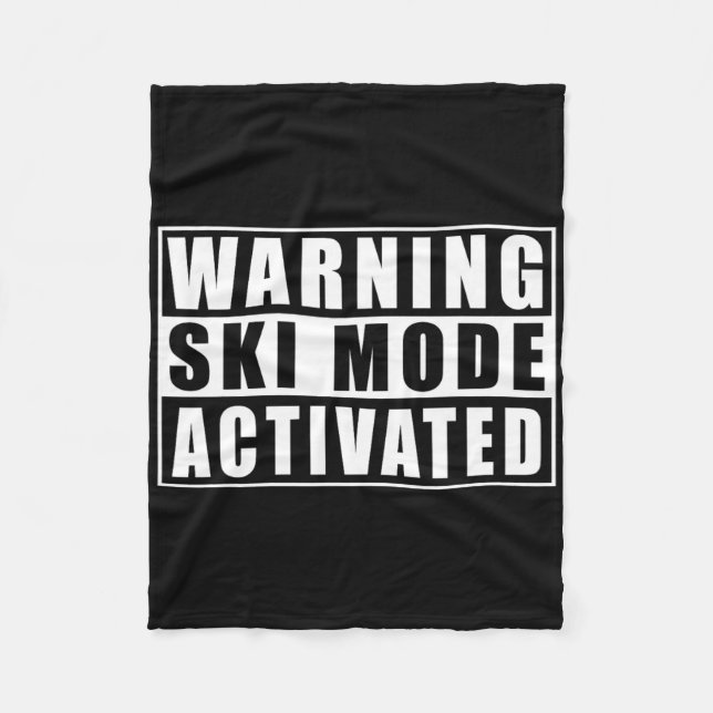 Cobertor De Velo Warning Ski Mode Activated  (Frente)
