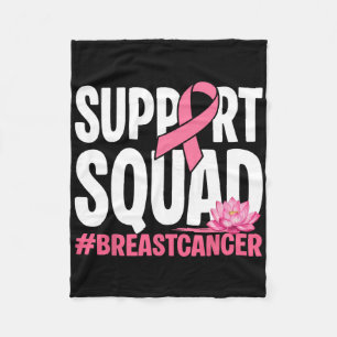 Cobertor De Velo Warrior do Cancer da Mama Suporte a Fita Rosa Quad
