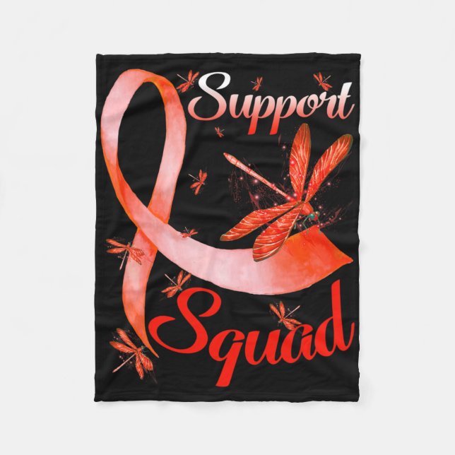 Cobertor De Velo Warrior Support Squad Dragonfly Rsd Crps Consciênc (Frente)