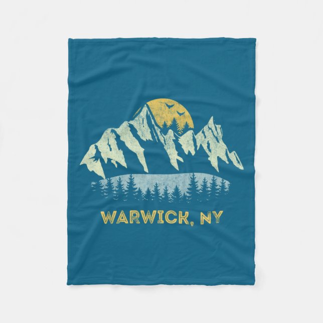 Cobertor De Velo Warwick New York Mountain Sunset Sunrise Ny  (Frente)