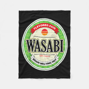 Cobertor De Velo Wasabi Condimento de Sushi Japonês Engraçado Hallo