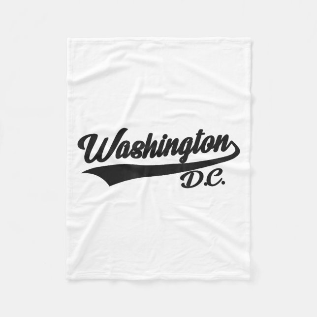 Cobertor De Velo Washington Dc - Athletic_throwback Design - Clic  (Frente)