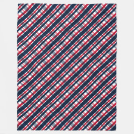 Cobertor De Velo Washington Sports Fan Blue White Xadrez