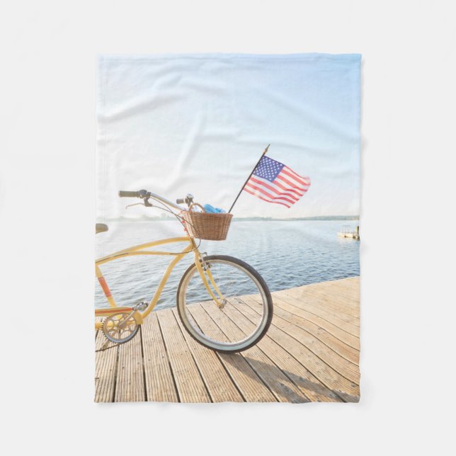 Cobertor De Velo Water | Bicycle By the Lake (Frente)
