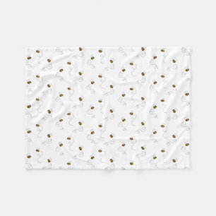 Cobertor De Velo Watercolor Bumblebee Baby