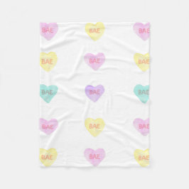Cobertor De Velo Watercolor Convo Heartz BAE Fleece Blanket
