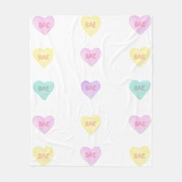 Cobertor De Velo Watercolor Convo Heartz BASE Fleece Meio Coberto