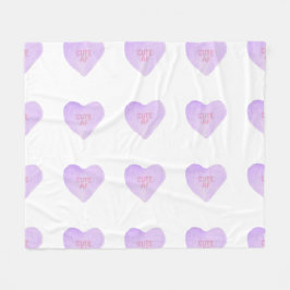 Cobertor De Velo Watercolor Convo Heartz CUTE AF Fleece