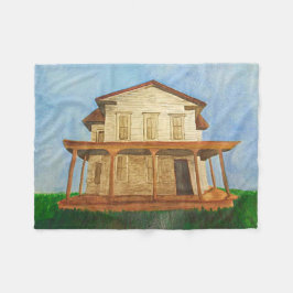 Cobertor De Velo Watercolor House