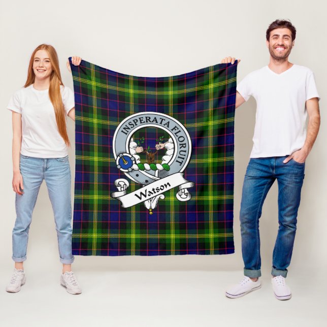 Cobertor De Velo Watson Modern Clan Crachá Tartan Xadrez (In Situ)