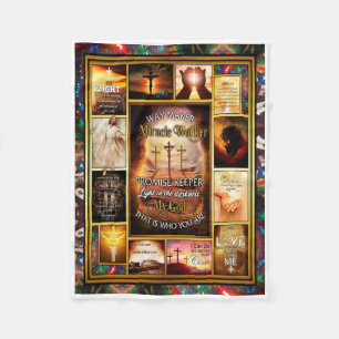 Cobertor De Velo Way Maker Miracle Worker Meu Deus