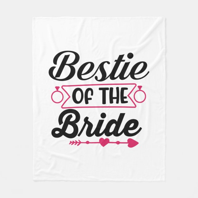 Cobertor De Velo Wedding Bestie Of The Bride (Frente)