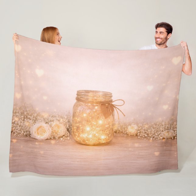 Cobertor De Velo Wedding Fairy Lights Cozy Throw Blanket (In Situ)