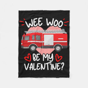 Cobertor De Velo Wee Woo Seja Meu Namorado Caminhão De Bombeiros Bo
