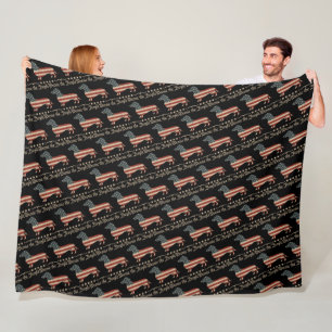 Cobertor De Velo Weenie The Pessoas Dachshund 4 De Julho