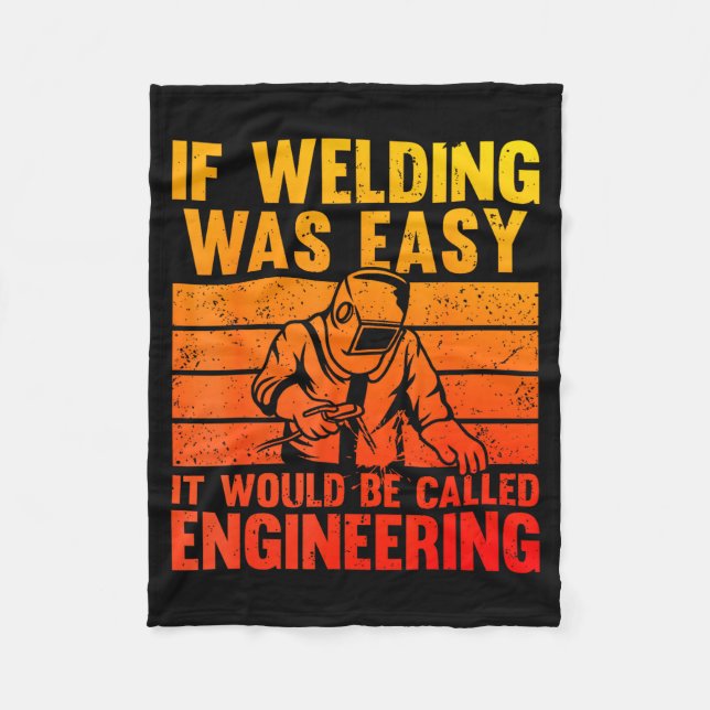Cobertor De Velo Welding Novelty For Men Women Mig Tig Welder Weldi (Frente)
