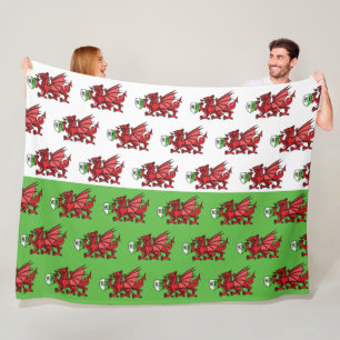 Cobertor De Velo Welsh Dragon Monograma