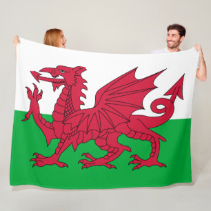 Cobertor De Velo Welsh Flag (País de Gales) (Welsh Dragon)