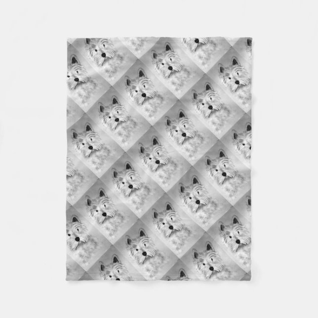 Cobertor De Velo West Highland White Terrier (Frente)