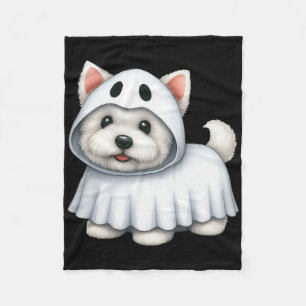 Cobertor De Velo Westin Dog Halloween Figurume Fantasma Oeste Terri