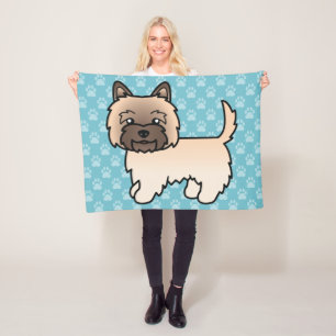 Cobertor De Velo Wheaten Cairn Terrier Cartoon Dog