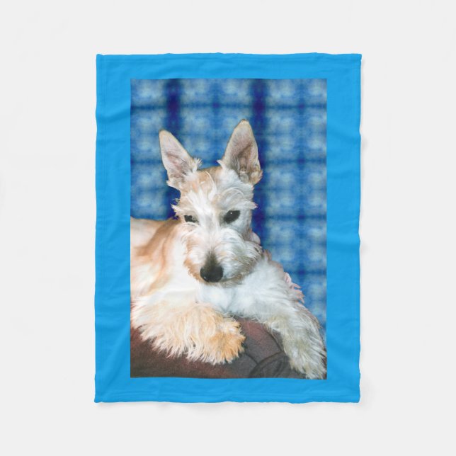 Cobertor De Velo Wheaten Scottie Fleece Blanket (Frente)